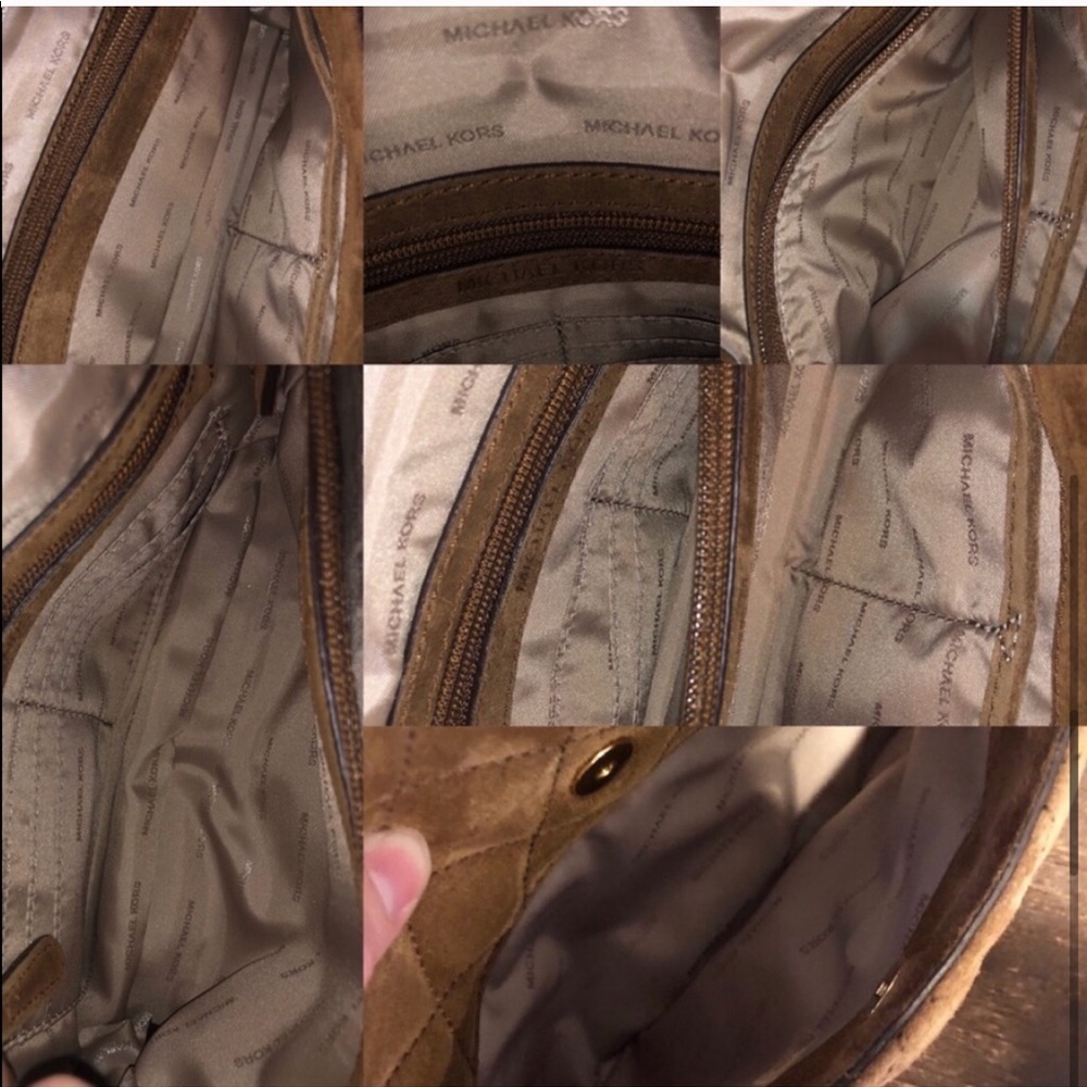 SOLD Michael Kors Quilted Suede Sloan Chain Bag - Picture 6 of 8